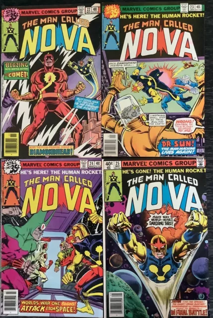 The Man Called NOVA #22-25 Marvel 1979 Comic Books