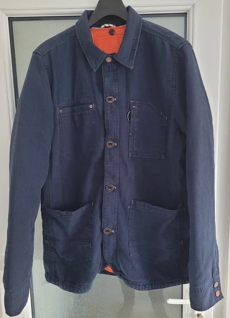 Giacca da lavoro Tommy Hilfiger Denim da uomo blu scuro foderata - taglia XL