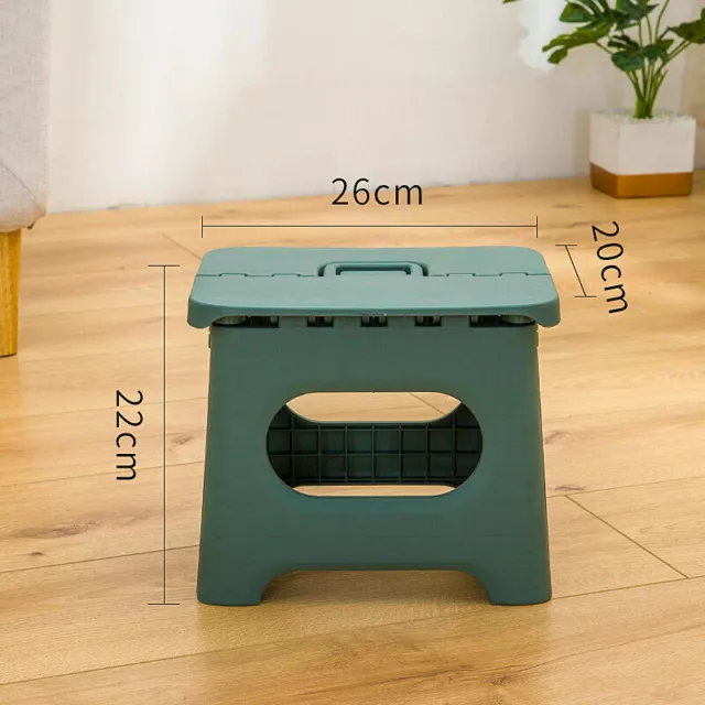 Folding Step Stool Plastic Height Premium Heavy Duty Portable Stools for Adults