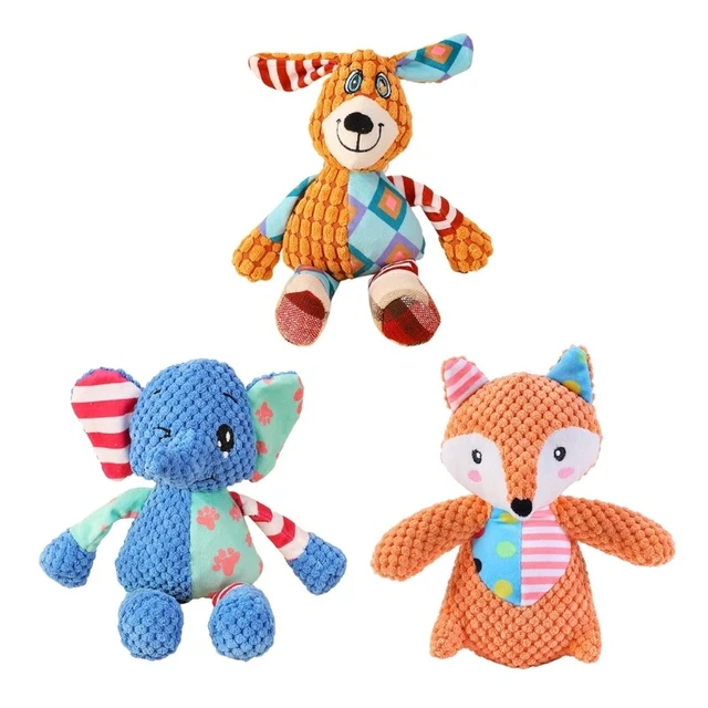 Dog Chew Toy Pet Plush Toy Aggressive Chewers Squeaky Toy Dogs Favor Gift