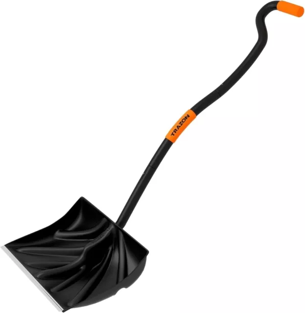 Snow Shovel Heavy Duty for Driveway Ergonomic 60" Handle Use Without Backpain