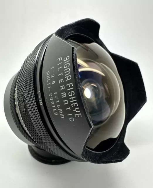 RARE Sigma Fisheye Filtermatic 16mm f2.8 Multi Coated Lens M42