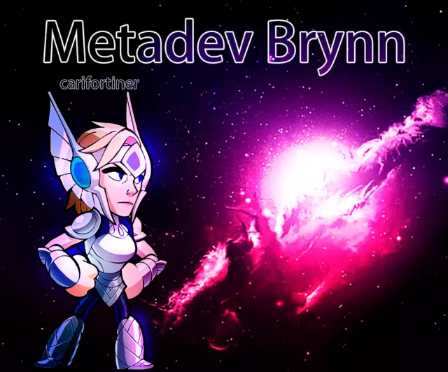 Brawlhalla - Metadev Brynn Legend Skin Code and Card Unused 2017 + Pin