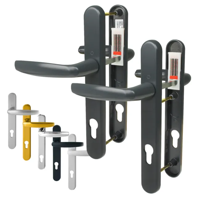 92PZ Maniglia porta HOPPE Atlanta 92 mm leva a molla UPVC coppia set porte 122 mm 215 mm