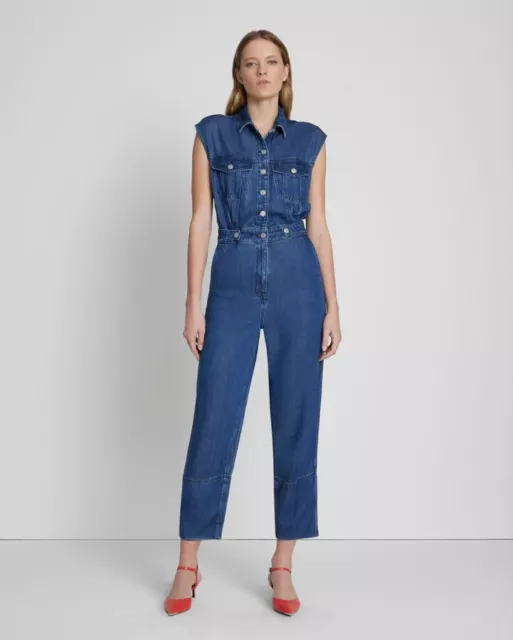 7 For All Mankind women's denim jumpsuit