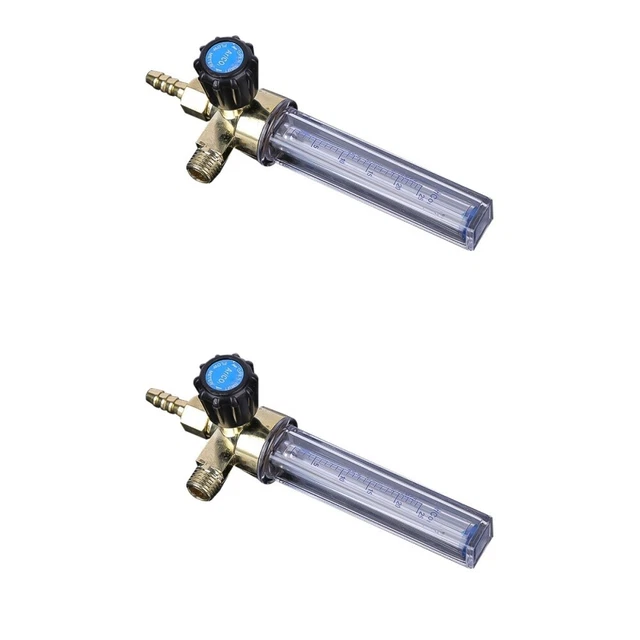 Akozon Régulateur De Soudage Réducteur De Pression D'Argon Tout Laiton Débitmètre à Gaz G5/8