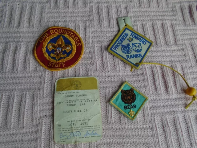 Boy Scouts of America vintage 1970's job lot items badges patches