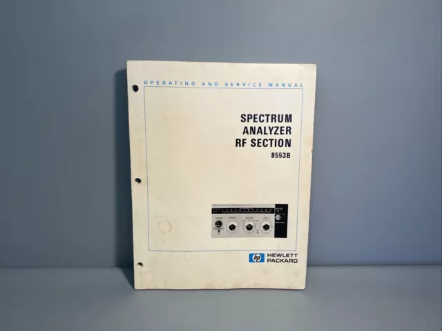 HP | 8553B Spectrum Analyzer RF Operating & Service Manual Anleitung | #I7