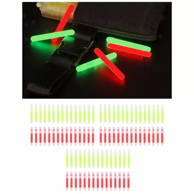 30x Fluorescent Light Stick Night Luminous Float Rod Signal Sticks for  Survival
