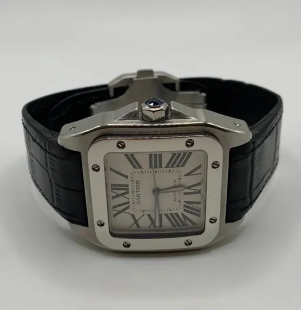 Reloj Cartier Santos 100 Xl Movimiento Automatico Cal.049 Ref.2656 Año 2000-2009