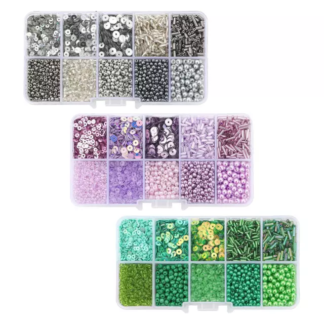 Glass Seed Beads Bracelets Making Kit Jewelry Making Handcrafted Loose Spacer