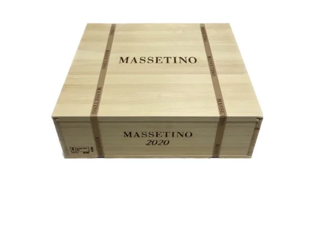 Massetino 2020 Toscana IGT Tenuta Masseto Cassa Legno 3 Bottiglie