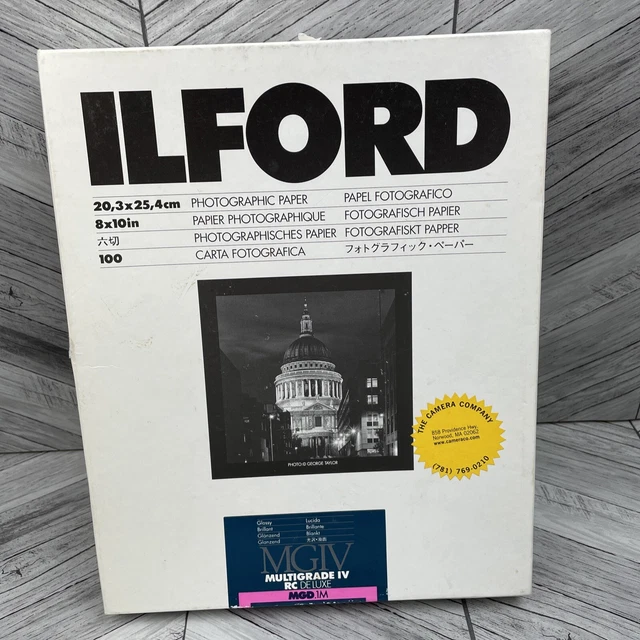 Ilford B&W Photographic Paper 8"x 10" Glossy MGIV (Only 13 Sheets)