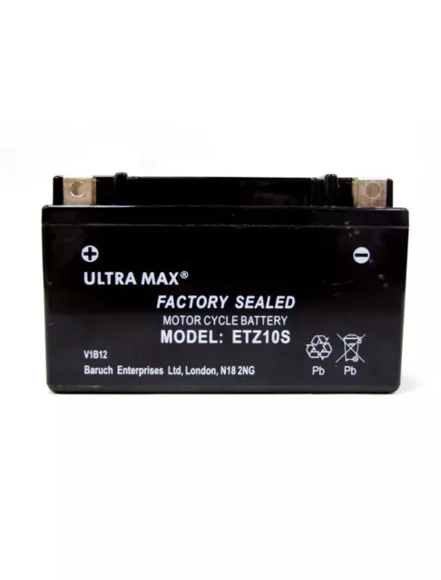 ULTRAMAX ETZ10S HONDA CBR600 F4i 600RR REPLACES YTZ10-BS YTZ10S CTZ10S BATTERY