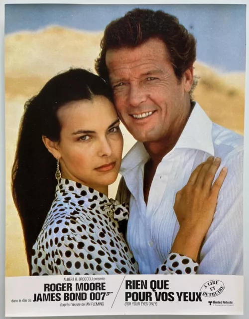 FOR YOUR EYES ONLY (1981) ROGER MOORE / JAMES BOND - 18 French lobby-cards