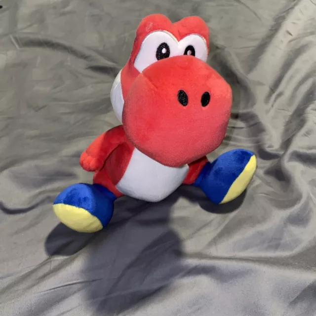 Super Mario Bros Red Yoshi Plush Stuffed Nintendo Character 8" Little Buddy