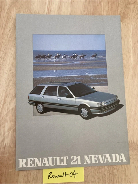Brochure Catalogue Renault 21 Nevada 1989 - Prospectus Collection, Occasion, Origine France