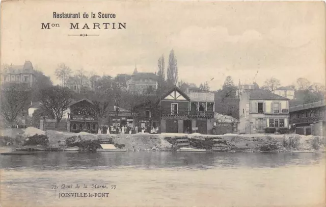 CPA 94 JOINVILLE LE PONT RESTAURANT DE LA SOURCE Mon MARTIN