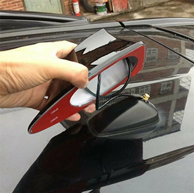 Car Radio AM/FM Signal Shark Fin Style Aerial Antenna Cover Black  Accessorie