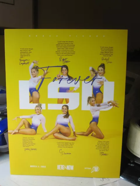 3/11/2022 # 5 LSU GYMNASTICS PROGRAM vs # 4 UTAH UTES SENIOR  TRUBUTE LIVY DUNN