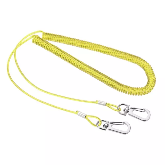 9.8ft Pêche Enroulé Lanière, Lourd Ressort Cordon Extension Cordon Attache Jaune