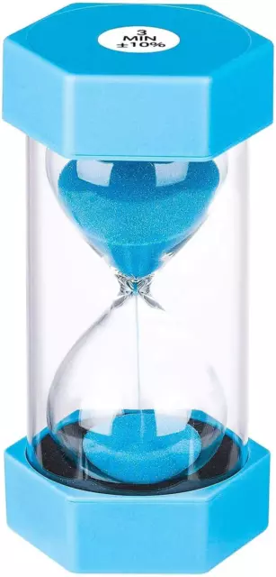 Suliao Hourglass Timer 3 Minute Sand Timer： Colorful Sand Clock 3 Minute, Small