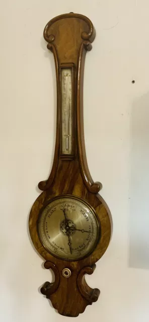 Antique 19th Century Carved Barometer