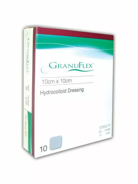 Granuflex Hydrocolloid Semi Permeable Dressings - 10cm x10cm