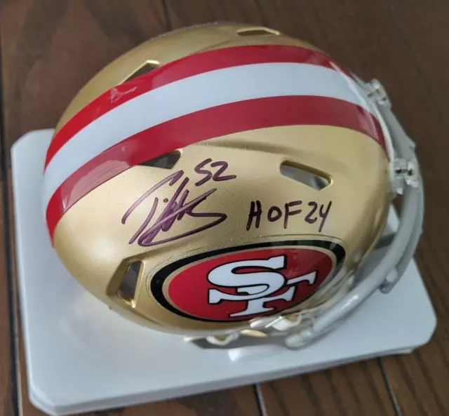 Patrick Willis signed San Francisco 49ers mini helmet HOF 2024 Auto Beckett BAS
