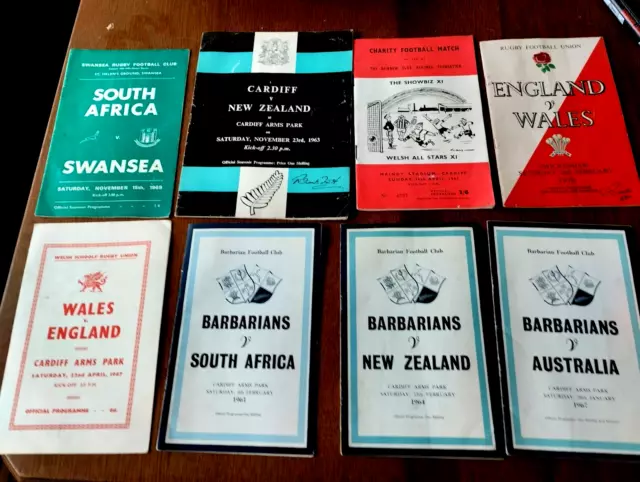 COLLECTION OF 1960s RUGBY PROGRAMMES TOURING SIDES ECT FROM HOUSE CLEARANCE