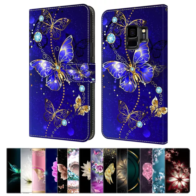 Case For Samsung Galaxy S10E S10+ S9+ S8 Patterned Flip Wallet Stand Phone Cover