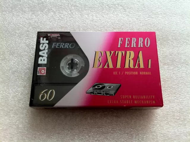 BASF Ferro Extra I 60 Audio Cassette Tape NEW 1993 Made in Germany