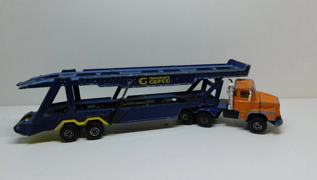 MAJORETTE KENWORTH SEMI remorque container dinosaure échelle 1/60 EUR MAJORETTE KENWORTH SEMI remorque container dinosaure échelle 1/60 EUR