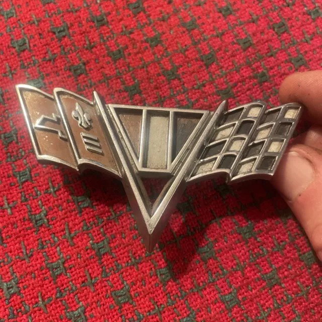 Fender Trim Flag Emblem 1964-1967 Chevy Camaro Impala, Chevelle, & Nova Original