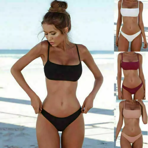 Women Push Up Padded Bra Bikini Set Swimsuit Swimwear Bathing Suit Beach Holiday