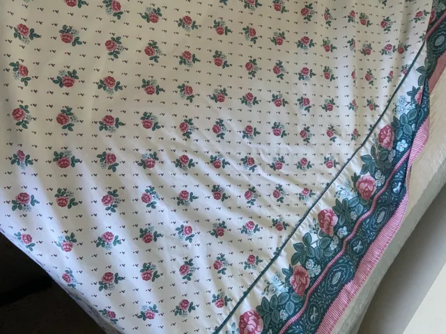 Lady Pepperell No Iron Percale Twin Flat Sheet Vtg 80's Westpoint Georgia USA