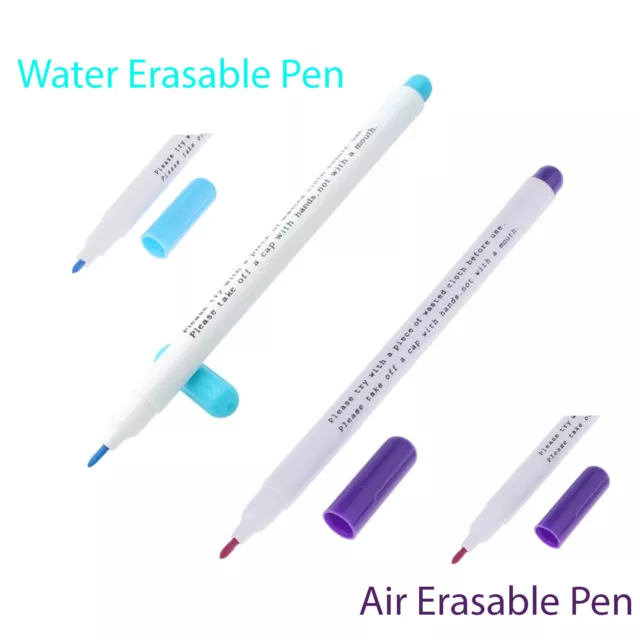 Premium Quality Air/Water Erasable Purple/Blue Fabric Marker Pen