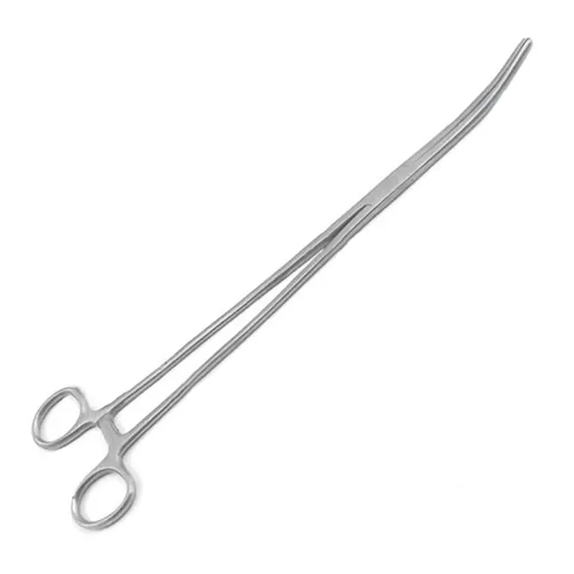 24" Mega Long Forceps Curved Tip Stainless Steel Hemostatic Clamps