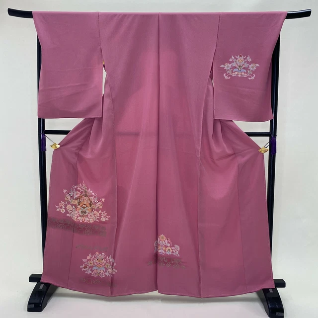 houmongi / Remake / Fabric / Silk / Kimono / Japanese Kimono / G-173