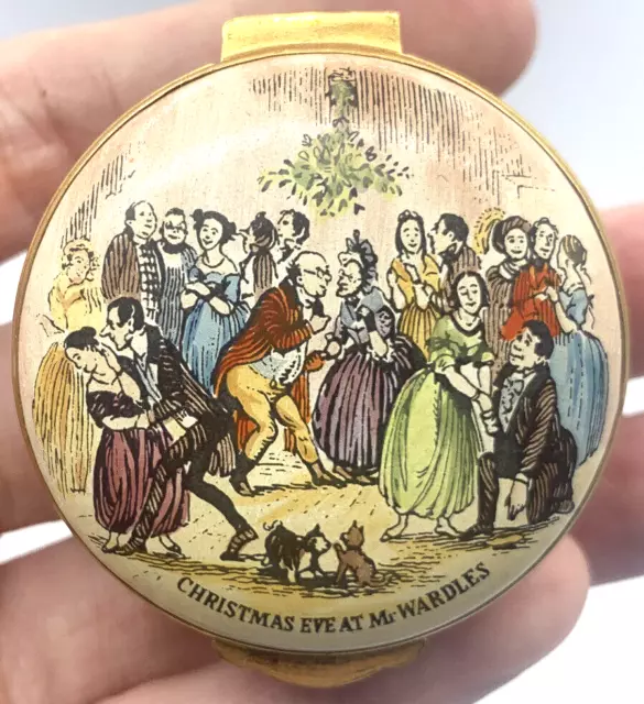 1982 Harrods Christmas Box Crummles Limited 250 Trinket Box Enamel Mr Wardles