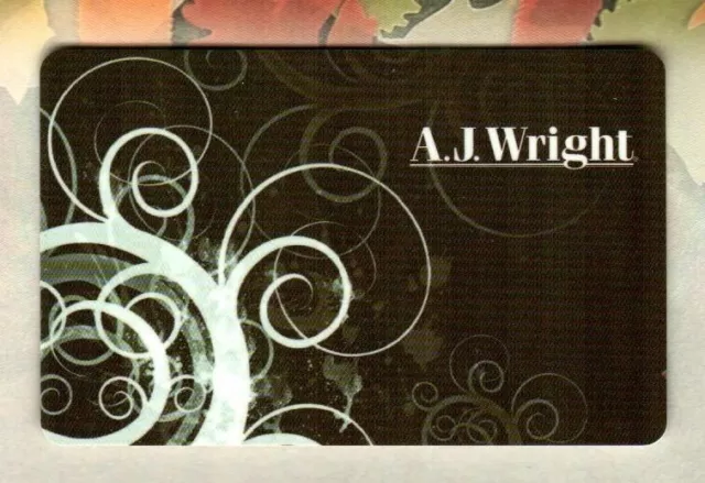 A.J. WRIGHT Curling Vines 2008 Gift Card ( $0 )