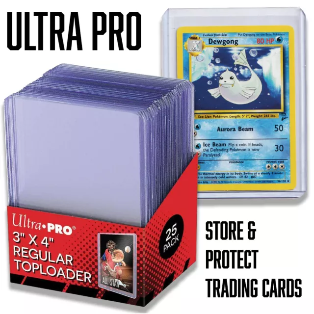 Ultra Pro Regular Flexi Top Loader Hard Card Hüllen (10-250) Toploader