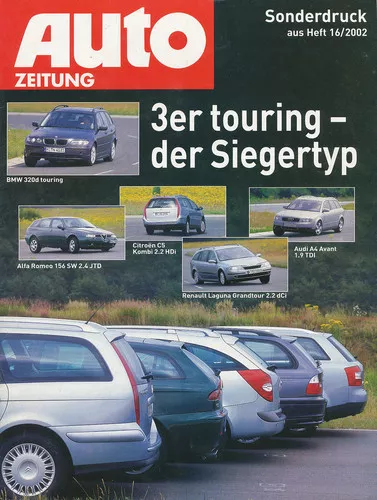 BMW 3er Touring Sonderdruck Auto Zeitung 2002 16/02 reprint Bericht