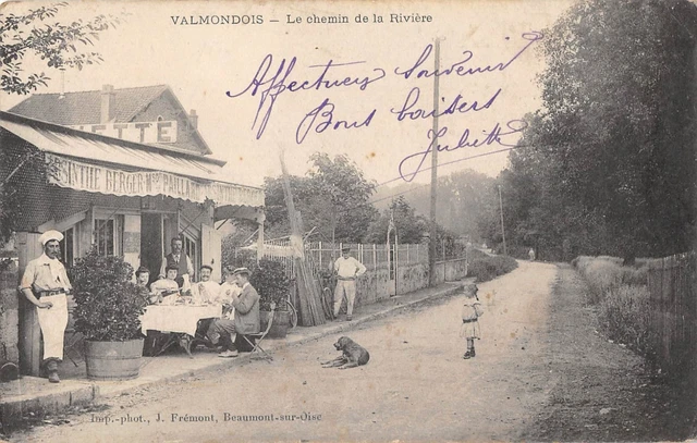 Cpa 95 Valmondois Le Chemin De La Riviere