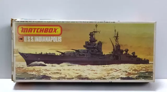 Matchbox Usato 1:700 Kit Nave Militare U.s.s. Indianapolis Art Pk-165