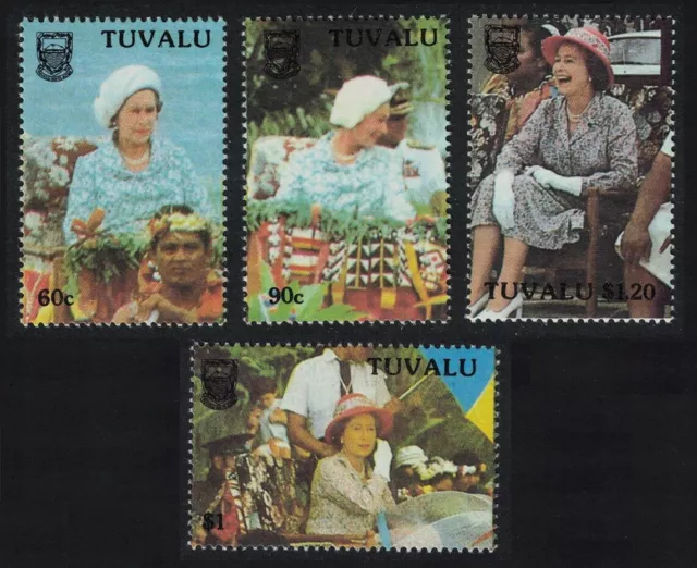 Tuvalu decimo anniversario dell'indipendenza 4v 1988 nuovo di zecca sg #540-543