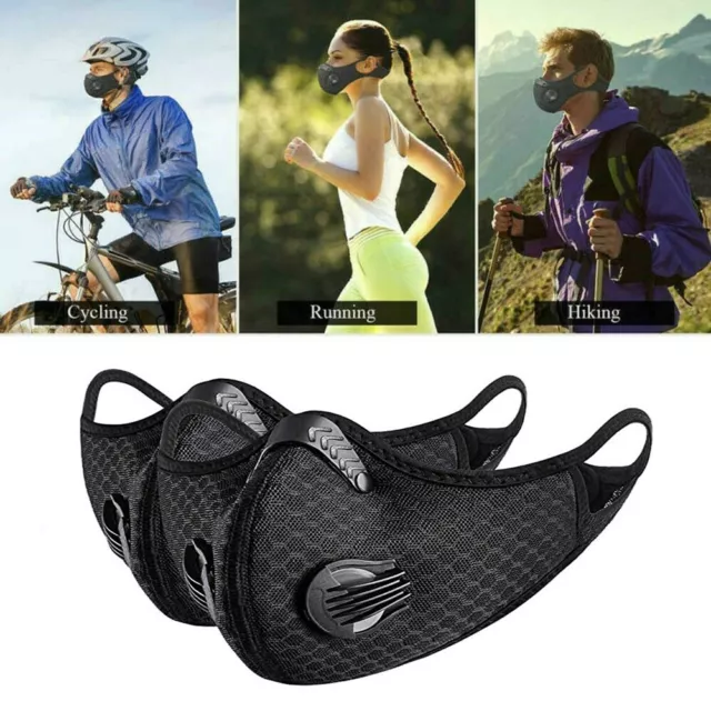 Outdoor Cycling Half-Face Mask Activated Carbon Respirator With filter