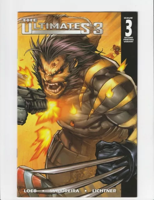 ULTIMATES 3 #3 RARE 2nd Print Wolverine VARIANT 2008