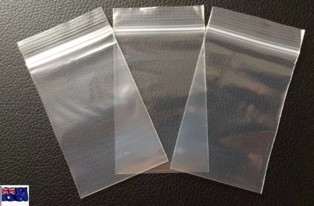 200 Ziplock Plastic Bags Seal Zip Lock 40mm x 55mm Resealable Baggies 4x5.5 cm