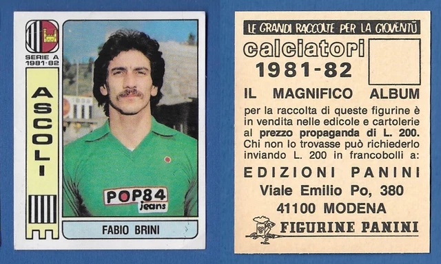 LOT De 25 Figurines Panini Calciatori 1981/82 – Autocollants Auto-adhésifs Avec Velina Reconstruite – Italie